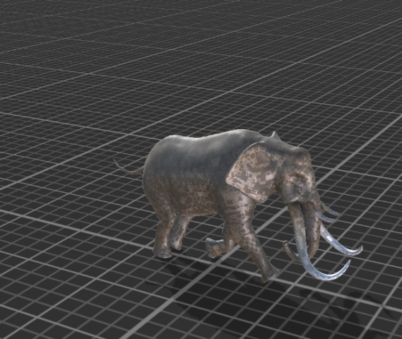 elephant animated rigged 3D मॉडल .c4d .max .obj .3ds .fbx .stl .blend 