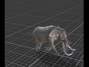 코끼리 애니메이션 조작 3D 모델