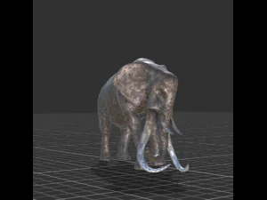 elephant animated rigged 3D Model