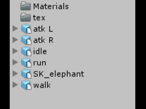 elephant animated rigged 3D Model