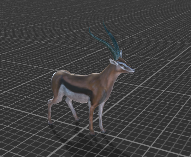 gazelle animated rigged Modelo 3D .c4d .max .obj .3ds .fbx .stl .blend 
