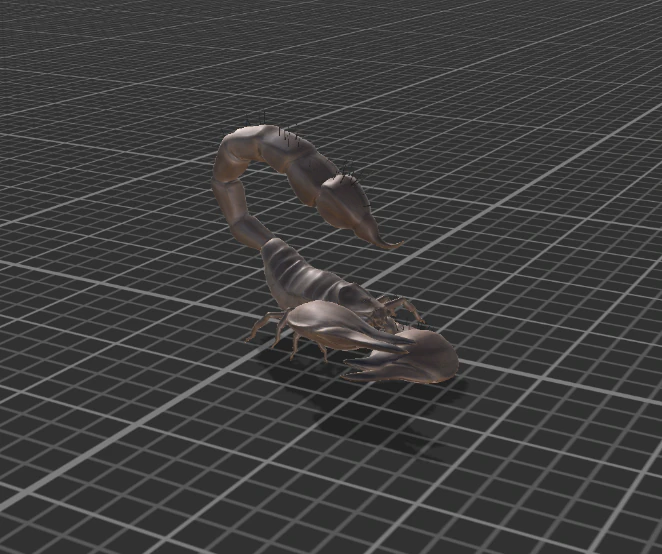 giant scorpion animated rigged 3D Model .c4d .max .obj .3ds .fbx .stl .blend 