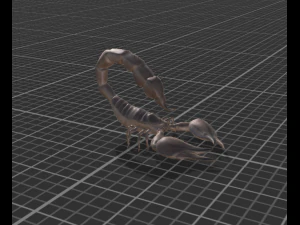 giant scorpion animated rigged 3D Model