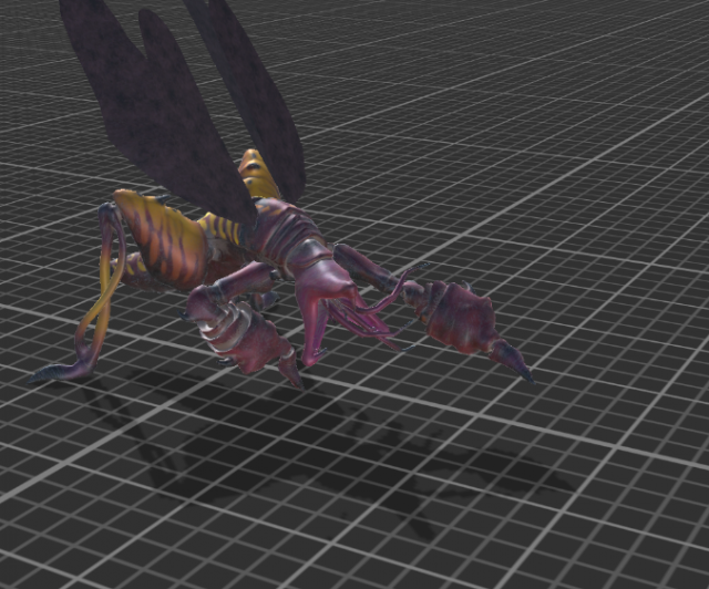 locust monster 3D Model .c4d .max .obj .3ds .fbx .stl .blend
