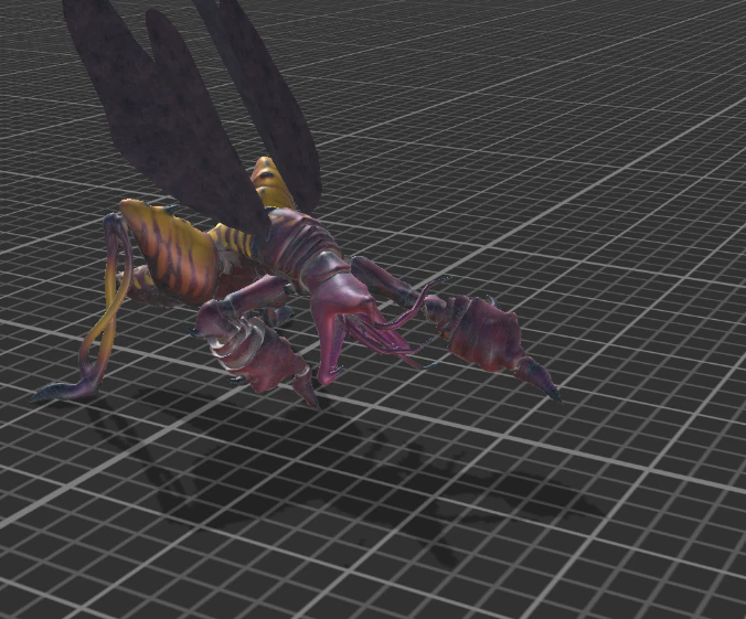 locust monster 3D Model .c4d .max .obj .3ds .fbx .stl .blend 