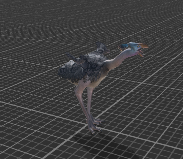 ostrich Model 3D .c4d .max .obj .3ds .fbx .stl .blend