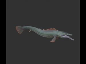ikan tombak Model 3D