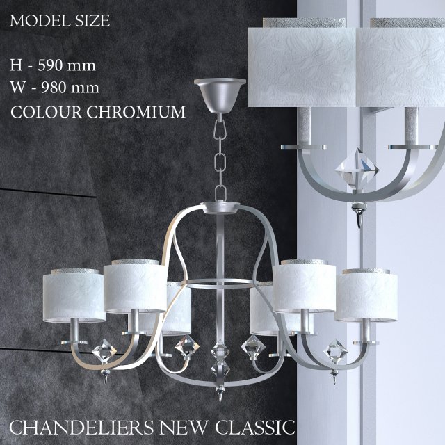 chandeliers001 Model 3D .c4d .max .obj .3ds .fbx .stl .blend 