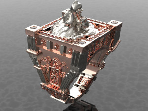 City Men Ring 3D Export 3D Model
