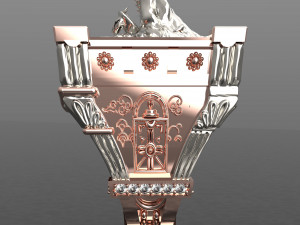 City Men Ring 3D Export 3D Model