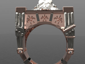 City Men Ring 3D Export 3D Model