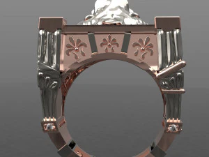 City Men Ring 3D Export 3D Model