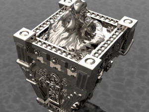 City Men Ring 3D Export 3D Model