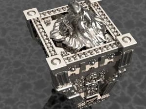 City Men Ring 3D Export 3D Model