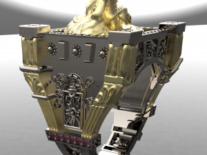 City Men Ring 3D Export 3D Model