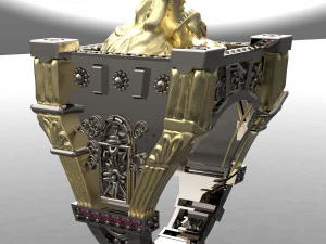 City Men Ring 3D Export 3D Model