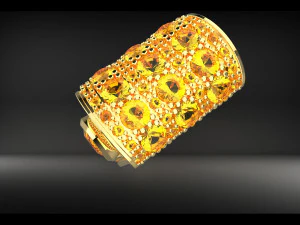 ENORME ANELLO DI DIAMANTI Modello 3D