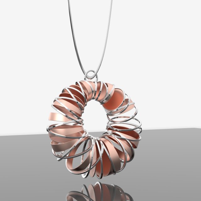 GOLD PENDANT JEWELRY 3D Модель .c4d .max .obj .3ds .fbx .stl .blend 