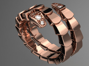 BULGARI SNAKE RING 3D Model