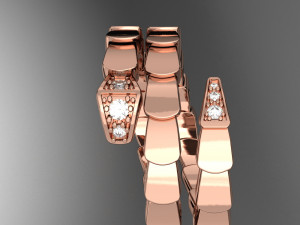 BULGARI SNAKE RING 3D 模型