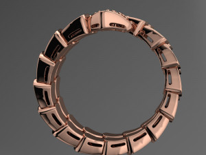 BULGARI SNAKE RING 3D 模型