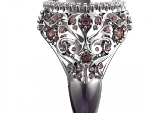 GRANDE ARQUIVO PRINCIPAL DE ANEL DE REALEZA DE DIAMANTE 3DM Modelo 3D