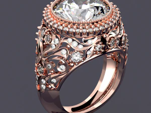 GRANDE ARQUIVO PRINCIPAL DE ANEL DE REALEZA DE DIAMANTE 3DM Modelo 3D