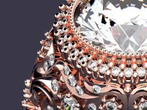 GRANDE ARQUIVO PRINCIPAL DE ANEL DE REALEZA DE DIAMANTE 3DM Modelo 3D