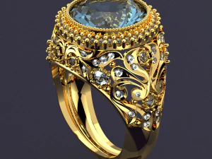 GRANDE ARQUIVO PRINCIPAL DE ANEL DE REALEZA DE DIAMANTE 3DM Modelo 3D