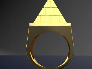Egyptian Pyramids Big Ring file STL 3D Model