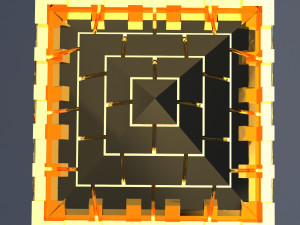 Egyptian Pyramids Big Ring file STL Modelo 3D