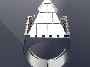 Egyptian Pyramids Big Ring file STL Modelo 3D