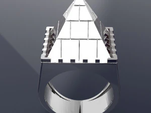 Egyptian Pyramids Big Ring file STL 3D Model