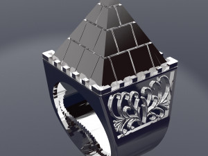 Egyptian Pyramids Big Ring file STL Modelo 3D
