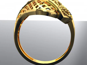 WAVE BIG RING PRINTED FILE 3D Model