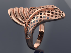WAVE BIG RING PRINTED FILE 3D मॉडल