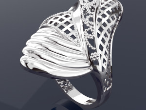 WAVE BIG RING PRINTED FILE 3D मॉडल