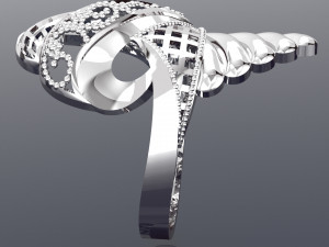 WAVE BIG RING PRINTED FILE 3D मॉडल