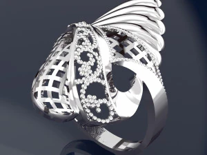 WAVE BIG RING PRINTED FILE 3D Model