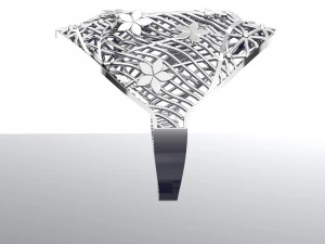 FLOWER BIG RING READY TO PRINT 3D Model