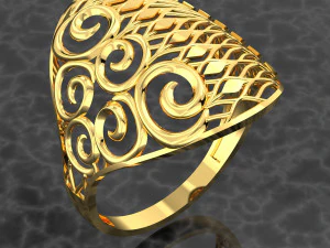 RENDERING DI FILE WAVE RING 3DM E KEYSHOT Modello 3D