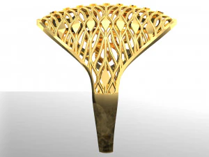 WAVE RING FILE 3DM AND KEYSHOT FILE RENDERING 3D Model