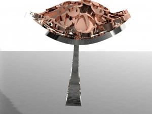BIG flower assembled RING FILE 3DM AND KEYSHOT FILE 3D Model