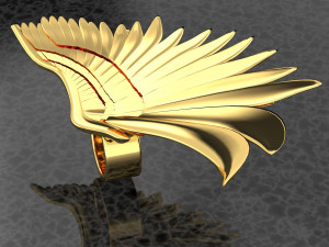 ANGEL WING BIG RING RENDERING 3D Model