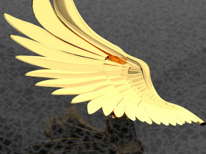 ANGEL WING BIG RING RENDERING 3D Model