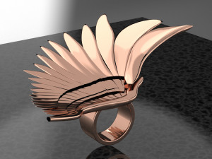 ANGEL WING BIG RING RENDERING 3D Model