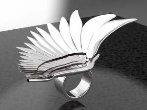 ANGEL WING BIG RING RENDERING 3D Model