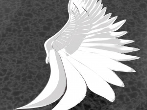 ANGEL WING BIG RING RENDERING 3D Model