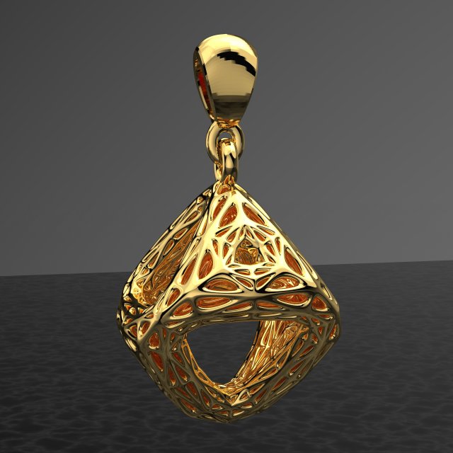 GEOMETRIC PENDANT JEWELRY FILE OBJ AND KEYSHOT FILE Modèle 3D .c4d .max .obj .3ds .fbx .stl .blend