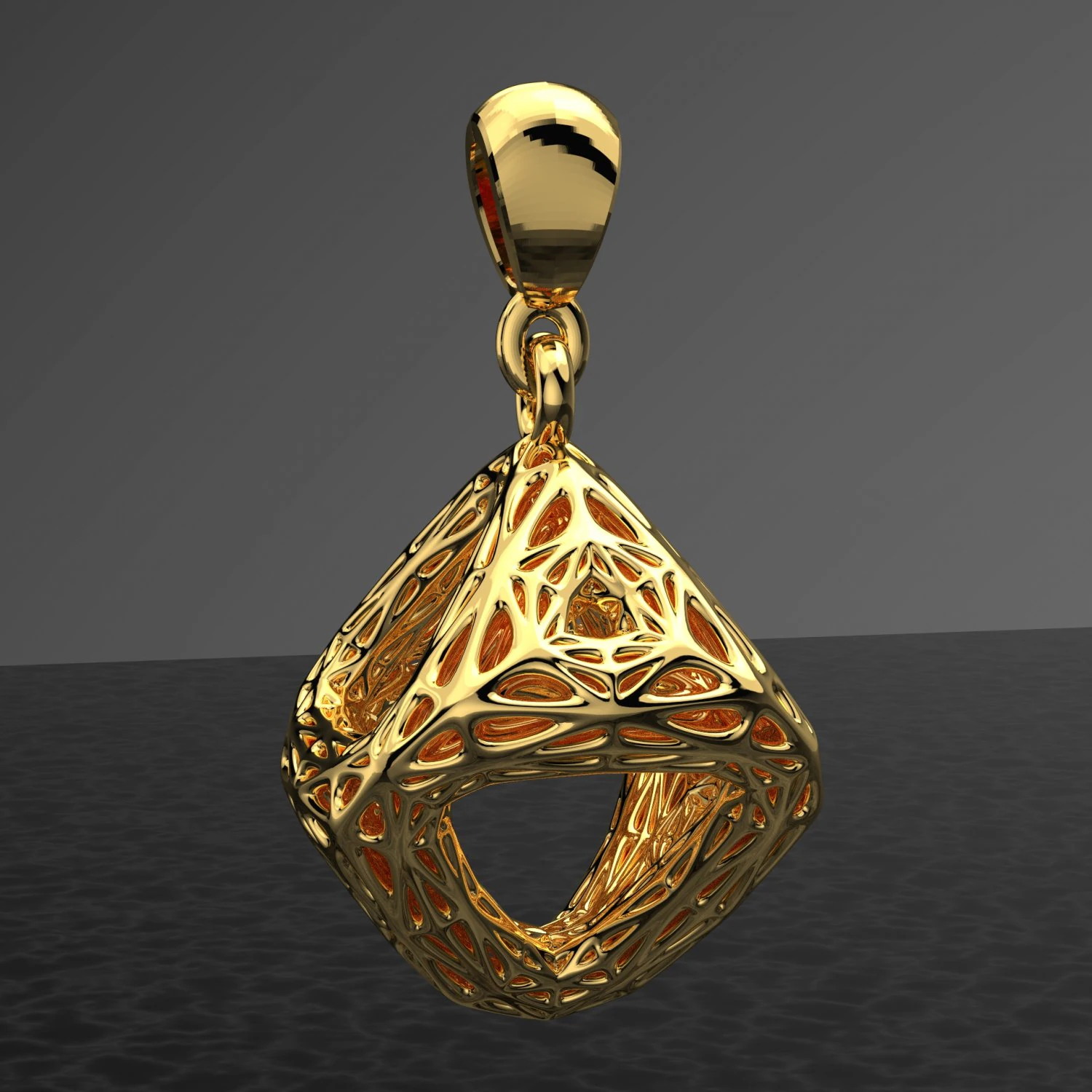 GEOMETRIC PENDANT JEWELRY FILE OBJ AND KEYSHOT FILE 3D Model .c4d .max .obj .3ds .fbx .stl .blend